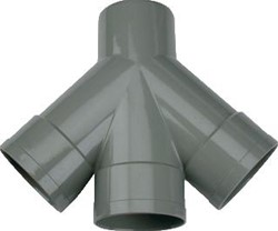WAVIN WADAL FITTING MET 4 AANSLUITINGEN POLYVINYLCHLORIDE (PVC) UITVOERING KRUISSTUK 45GRADEN AANSLUITING 1 LIJMMOF AANSLUITING 2 LIJMMOF KWALITEITSKLASSE OVERIG UITWENDIGE BUISDIAMETER 3102304004
