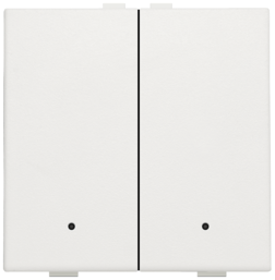 NIKO TWEEVOUDIGE DRUKKNOP MET LEDS EN COMFORTSENSOREN VOOR NIKO HOME CONTROL, WHITE 101-52202 101-52202-2