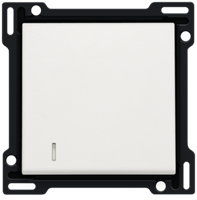 NIKO AFWERKINGSSET MET LENS VOOR ENKELVOUDIGE SCHAKELAAR OF DRUKKNOP, WHITE 101-60005 101-60005-2