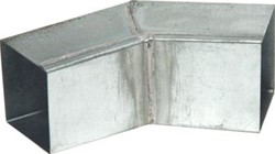 RHEINZINK WB VIERKANTE BOCHT 45° GESOLDEERD 80X80MM 1635000480