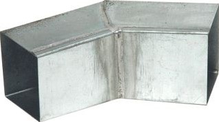 RHEINZINK WB VIERKANTE BOCHT 45° GESOLDEERD VERSTEK 100X100MM 1635000490