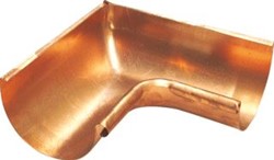 WENTZEL M200 HOEKSTUK DAKGOOT KOPER MATERIAAL-KLEUR DIAMETER 80MM DIEPTE 40MM MASTGOOT (HALFROND) MODEL M200 SOORT HOEK BINNENHOEK HOEK 90GRADEN ONTWIKKELDE GOOTBREEDTE 200MM OPPERVLAKT 4420002390