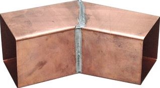 WENTZEL VIERKANTE FITTING MET 2 AANSLUIT. KOPER WANDDIKTE 0.7MM BOCHT BOCHTUITVOERING HAAKSE BOCHT HOEK 45GRADEN OPPERVLAKTEBESCHERMING GEEN (ONBEHANDELD) VIERKANTMAAT 100MM AANSLUITING 4430001307