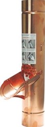 WENTZEL REGENTONKLEPSTUK KOPER UITWENDIGE BUISDIAMETER 60MM AANSLUITING 1 SCHUIFMOF AANSLUITING 2 SCHUIFEIND 4430001790