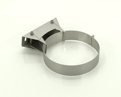 METALOTERM ONTOP ATMB AANSLUITSTUK MUURBEUGEL BINNENBUIS: RVS 150MM BUITENBUIS: RVS 159762