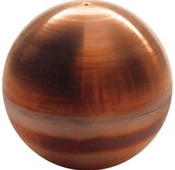WENTZEL DAKGOOTVERSIERING BOLVORM KOPER DIAMETER 100MM 4430009450