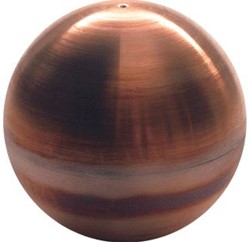 WENTZEL DAKGOOTVERSIERING BOLVORM KOPER DIAMETER 150MM 4430009500