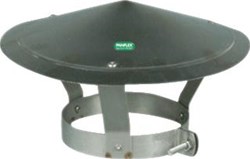 PANFLEX INOX TWIN REGENKAP RVS 200MM