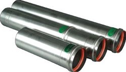 PANFLEX STAR ENKELWANDIGE BUIS RVS 80MM WAND 1MM LENGTE 250MM STEEKEIND/MOF MET AFDICHTING 270.080.25.01
