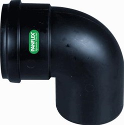 PANFLEX STAR ENKELWANDIG ROOKGAS BOCHT KUNSTSTOF STEEKEIND 80MM MOF 80MM RAL9005 239.080.90.01