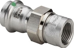 VIEGA SANPRESS INOX KOPPELING 3-DELIG SC BI.DR. 42MMX1/1/2BI 437558 437 558