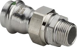 VIEGA SANPRESS INOX KOPPELING 3-DELIG SC BU.DR. 22MMX3/4BU 438302 438 302