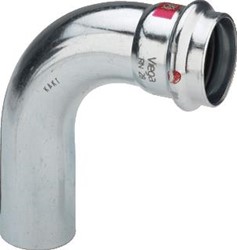 VIEGA PRESTABO BOCHT KOPPELING INSTEEKBOCHT 90GR 42MM X 42MM STAAL (INSTEEK X PERS) 558 246