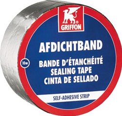 GRIFFON BITUMENBAND BREEDTE 100MM UITVOERING BOVENZIJDE ALUMINIUMFOLIE DIKTE 1.05MM ZELFKLEVEND