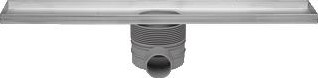 EASY DRAIN MULTI RVS DOUCHEGOOT LXB= 900X98MM RECHTHOEKIG ZONDER ROOSTER SCHUIFEIND HORIZONTAAL 50MM MET SIFON EDMI900