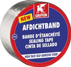 GRIFFON BITUMENBAND BREEDTE 100MM UITVOERING BOVENZIJDE LOODFOLIE DIKTE 1.05MM ZELFKLEVEND