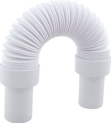 MCALPINE FLEXIBELE AFVOERBUIS 40MM X 40MM (SPIE X SPIE) 500MM LENGTE PP WIT (VOOR ALLE SIFON MODELLEN) 0050402