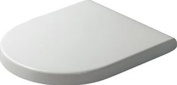 DURAVIT STARCK 3 CLOSETZITTING MET DEKSEL VITAL MET DOORLOPENDE SCHARNIEREN WIT 0062410000