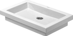 DURAVIT 2ND FLOOR OPBOUWWASTAFEL ZONDER OVERLOOP ZONDER KRAANVLAK 58X41.5CM WIT 0317580000