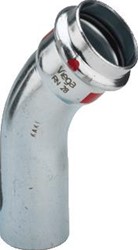 VIEGA PRESTABO BOCHT KOPPELING INSTEEKBOCHT 45GR 88,9MM X 88,9MM STAAL (INSTEEK X PERS) 597 702