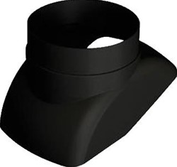 BURGERHOUT GLIJSCHAAL MODEL D 175MM 25-45° PP TYPE D175 ROOKGAS ZWART 400453739