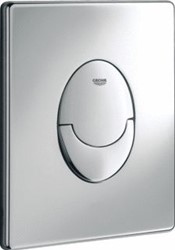 GROHE SKATE AIR BEDIENINGSPLAAT MECHANISCH HORIZONTAAL TWEEKNOPS 197 X 156MM (LXB) KUNSTSTOF CHROOM 42305000