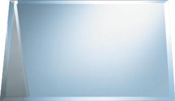 RAMINEX SILKLINE RECHTHOEKIGE WANDSPIEGEL MET FACET RONDOM HXBXD 570X400X5MM 610045