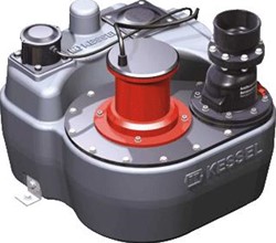 KESSEL AQUALIFT F MONO OPVOERINSTALLATIE VOOR VRIJE OPSTELLING 2.2KW 400V ZONDER AFSLUITER EN VERTICALE PERSAANSLUITING 28647