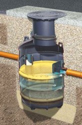 KESSEL VETAFSCHEIDER VOOR PLAATSING IN DE GROND NG 1 DIEPTE 800MM 9300180B 93001/80BNL