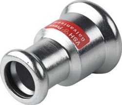 VSH XPRESS STAAL RECHTE KOPPELING VERLOOPKOPPELING 22 X 15MM STAAL (PERS X PERS) 6201129