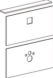 WISA XS L BEPLATINGSSET INBOUWELEMENT GIPS VERSTERKT MET VEZELS (BXDXH) 1300X60X1300MM TOEPASSING WANDCLOSET DIKTE 20MM MET BEVESTIGINGSSET MET BOVENPLAAT MET GATENPATROON 8050421373