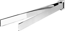 GEESA MODERN ART 2-LIDS HANDDOEKHOUDER L= 403MM REK/BEUGEL AFDEKROZET: RECHTHOEKIG CHROOM 913505-02