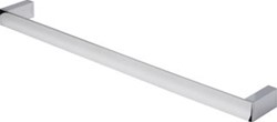 GEESA MODERN ART WANDHANDDOEKHOUDER L= 620MM REK/BEUGEL AFDEKROZET: RECHTHOEKIG CHROOM 913507-02-60