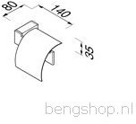 GEESA MODERN ART TOILETROLHOUDER MET KLEP CHROOM 913508-02