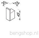 GEESA MODERN ART JAS HANDDOEKHAAK ENKEL CHROOM 913513-02