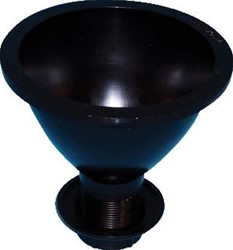 LABSTREAM AFVOERTRECHTER PP ROND 140MM ZWART 42-500