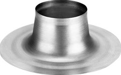 BURGERHOUT RONDE PLAKPLAAT ALUMINIUM DOORVOER DIAMETER 119MM PLAKPLAAT DIAMETER 320MM HOOGTE 115MM 40.045.31.55