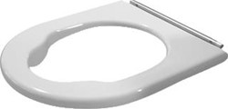 DURAVIT STARCK 3 CLOSETZITTING ZONDER DEKSEL VITAL MET DOORLOPENDE SCHARNIEREN WIT 0062610000