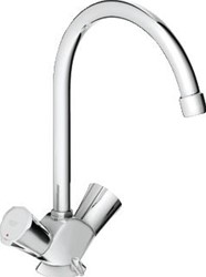 GROHE COSTA L KEUKENMENGKRAAN TWEEGREEPS LAGE DRUK 282MM HOOGTE 193MM UITLOOP DRAAIBAAR CHROOM 31930001