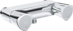 GROHE COSTA S DOUCHEMENGKRAAN WAND TWEEGREEPS 2-GATS BOVENDEEL KERAMISCH 120MM HARTAFSTAND ZONDER KOPPELINGEN CHROOM 26319001