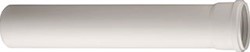 UBBINK ENKELWANDIGE BUIS KUNSTSTOF 80MM WAND 2MM LENGTE 250MM STEEKEIND/MOF MET AFDICHTING WIT RAL9010 0123010