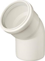 UBBINK ENKELWANDIG ROOKGAS BOCHT KUNSTSTOF STEEKEIND 80MM MOF 95MM WIT RAL9010 0123050