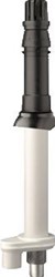 UBBINK ROLUX DAKDOORVOER PARALLEL 60MM 80/80MM KUNSTSTOF PP MET GLIJSCHAAL LENGTE 1110MM ZWART/WIT 0184215