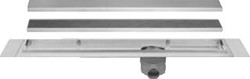 EASYDRAIN DRAIN MULTI RVS DOUCHEGOOT LXB= 2000X98MM RECHTHOEKIG MET RVS ROOSTER VOOR TEGELS SCHUIFEIND HORIZONTAAL 50MM MET SIFON EDMTAF2000
