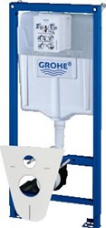 GROHE RAPID SL WC-ELEMENT MET WANDBEVESTIGING ZONDER BEDIENINGSPLAAT MET GELUIDISOLATIESET 38539001