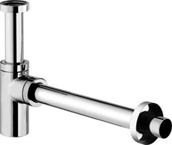 KLUDI BEKERSIFON UNIVERSEEL 1.1/4 AFVOERPLUG HOOGTE VERSTELBAAR MET MUURBUIS MESSING CHROOM 1002005-00
