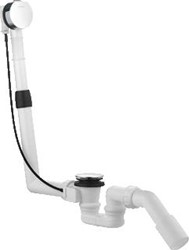 KLUDI ROTEXA 2000 BADAFVOER-EN OVERLOOPCOMBINATIE MET WASTE MET WATERSLOT 50MM MET VASTE OPVERLOOPBUIS CHROOM 214060500
