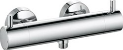 KLUDI BOZZ THERMOSTATISCHE DOUCHEMENGKRAAN WANDMONTAGE MET STOPKRAAN TEMPERATUUR KEUZEGREEP MET HEETWATERBLOKKERING 38 GRADEN C 352030538