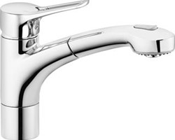 KLUDI MX 1-GATS KEUKENKRAAN MET UITTREKBARE HANDDOUCHE CHROOM 399410562