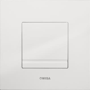 WISA XS DELOS BEDIENINGSPANEEL CLOSET/URINOIR KUNSTSTOF WIT (BXLXH) 160X160X10MM GESCHIKT VOOR FRONTBEDIENING BEDIENING EENKNOPS GESCHIKT VOOR URINOIR TYPE BEKRACHTIGING MECHANISCH 8050418001